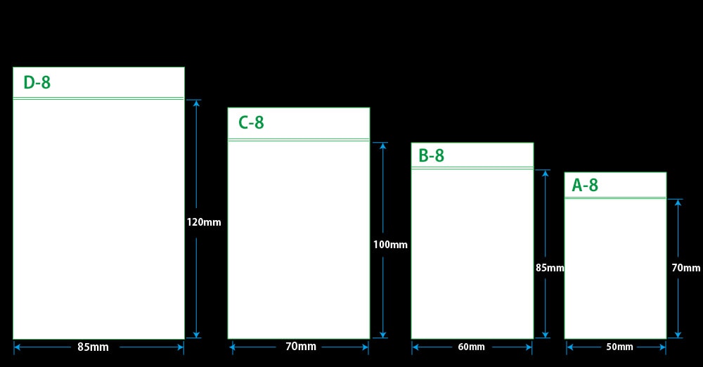 ユニパック(透明) C-8 100×70mm 0.08mm厚 (100枚入) 1個 (ご注文単位1個)【直送品】