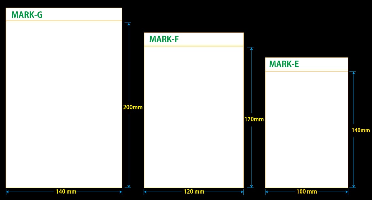 ユニパックマーク(透明) G 200×140mm 0.04mm厚 (100枚入) 1個 (ご注文単位1個)【直送品】