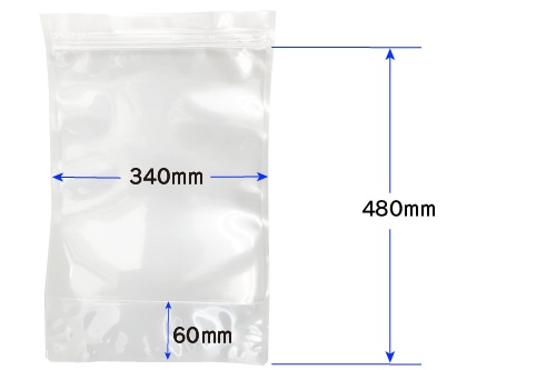 ラミジップ(透明) LZ-34L 480×340mm (25枚入) 1個 (ご注文単位1個)【直送品】