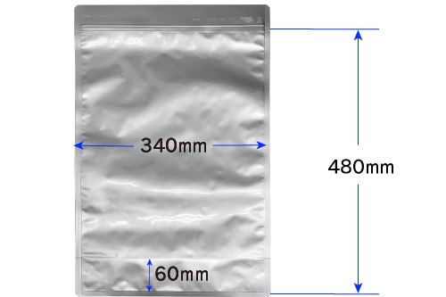 アルミ製ラミジップAL-34L 480×340mm (25枚入) 1個 (ご注文単位1個)【直送品】