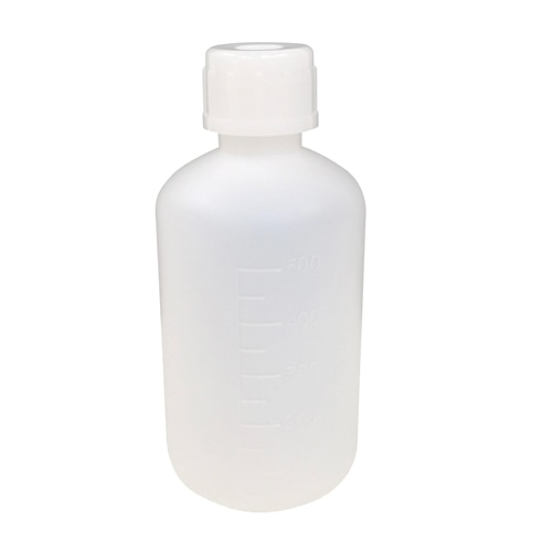 PE細口瓶 白 500mL 1本 (ご注文単位1本)【直送品】