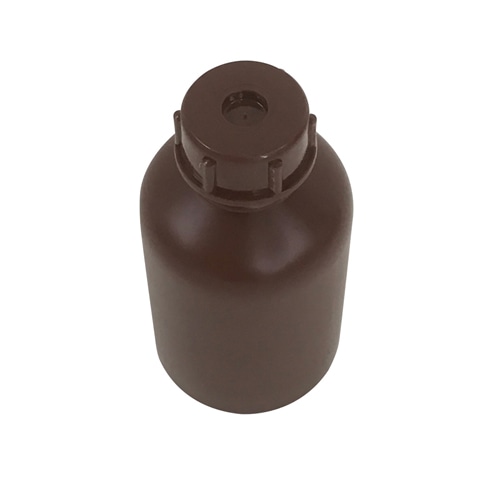 PE細口瓶 茶 50mL 1本 (ご注文単位1本)【直送品】