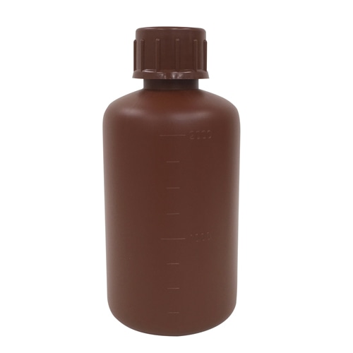 PE細口瓶 茶 2L 1本 (ご注文単位1本)【直送品】