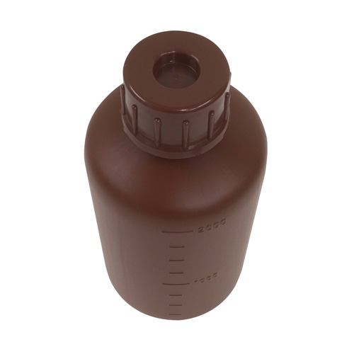 PE細口瓶 茶 2L 1本 (ご注文単位1本)【直送品】