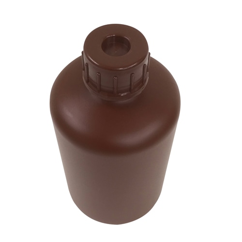 PE細口瓶 茶 3L 1本 (ご注文単位1本)【直送品】