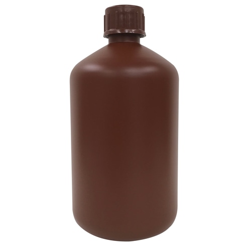 PE細口瓶 茶 5L 1本 (ご注文単位1本)【直送品】