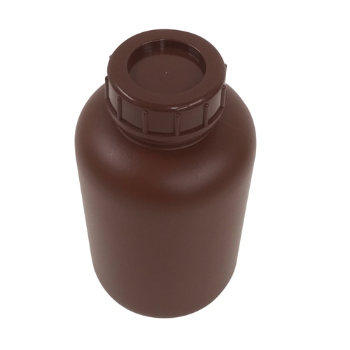 PE広口瓶 茶 1L 1本 (ご注文単位1本)【直送品】