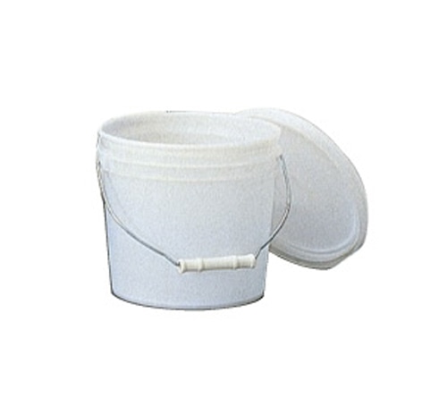 トスロン丸型容器 KT-12白 容量13L フタ付 1個 (ご注文単位1個)【直送品】