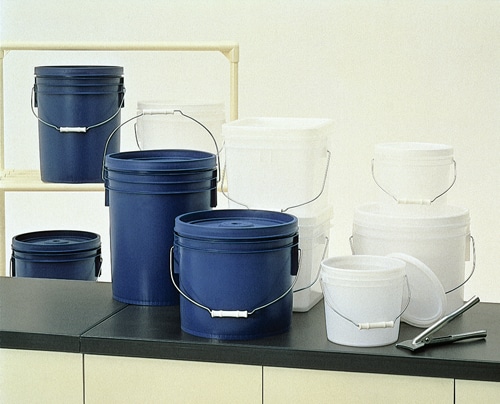 トスロン丸型容器 KT-12白 容量13L フタ付 1個 (ご注文単位1個)【直送品】