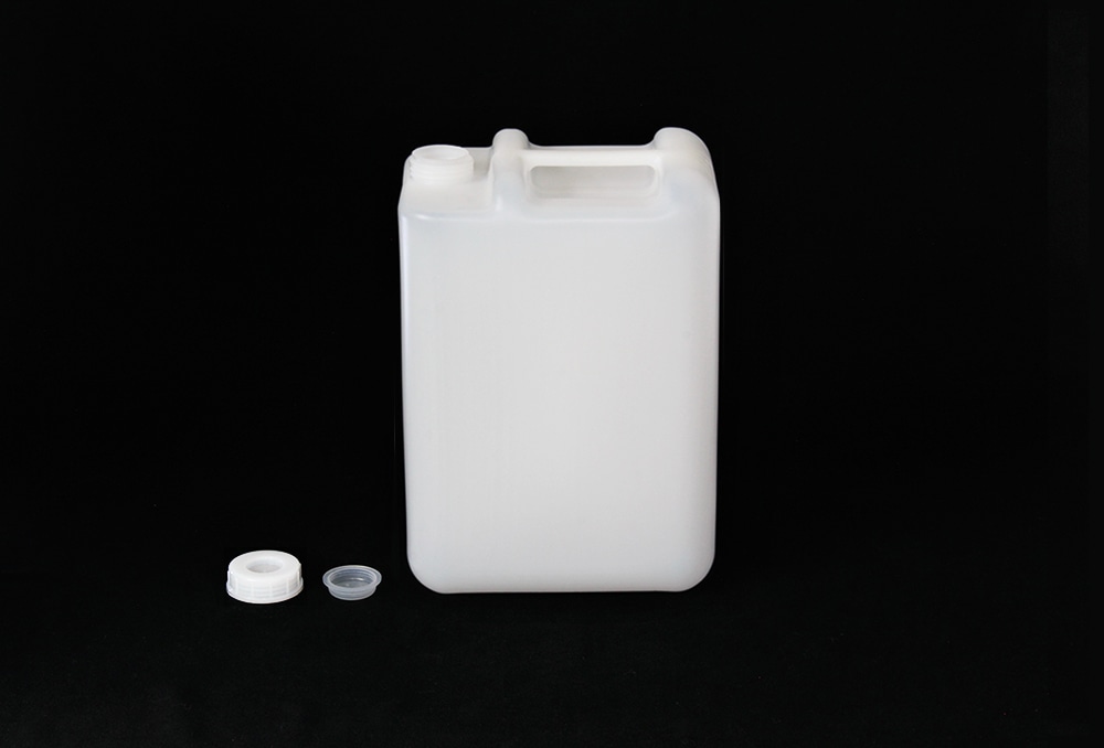 平角缶1ヶ口 白 取手付 6L 1個 (ご注文単位1個)【直送品】