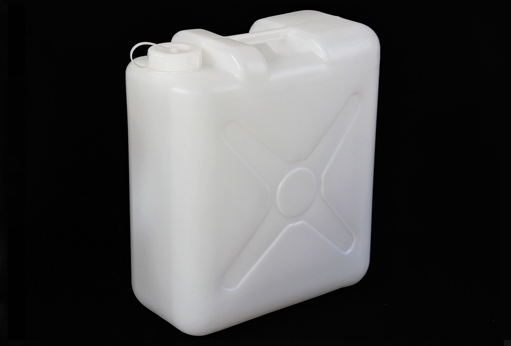 ニッコー・ハンセン 平角缶1ヶ口 白 取手付 20L 1個 (ご注文単位1個)【直送品】