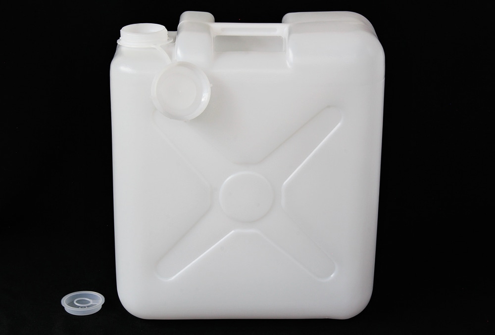 ニッコー・ハンセン 平角缶1ヶ口 白 取手付 20L 1個 (ご注文単位1個)【直送品】