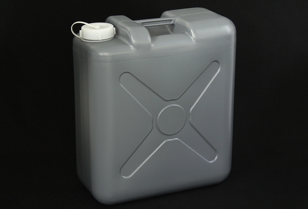 ニッコー・ハンセン 平角缶1ヶ口 グレー 20L 1個 (ご注文単位1個)【直送品】