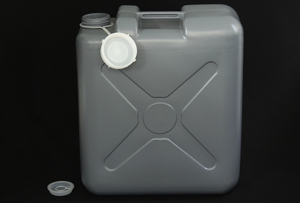 ニッコー・ハンセン 平角缶1ヶ口 グレー 20L 1個 (ご注文単位1個)【直送品】