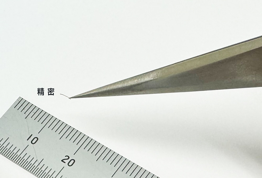 精密作業用ピンセット 精密ピンセット K-1AA 130mm ステンレス(010001) 1個 (ご注文単位1個)【直送品】