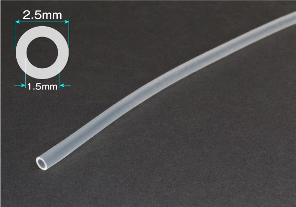 タイガースポリマー シリコンゴムチューブ 1.5mm×2.5mm カット品 1個 (ご注文単位1個)【直送品】