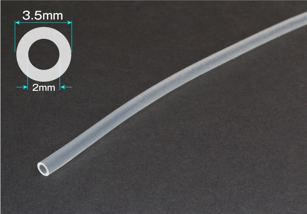 タイガースポリマー シリコンゴムチューブ 2mm×3.5mm カット品 1個 (ご注文単位1個)【直送品】