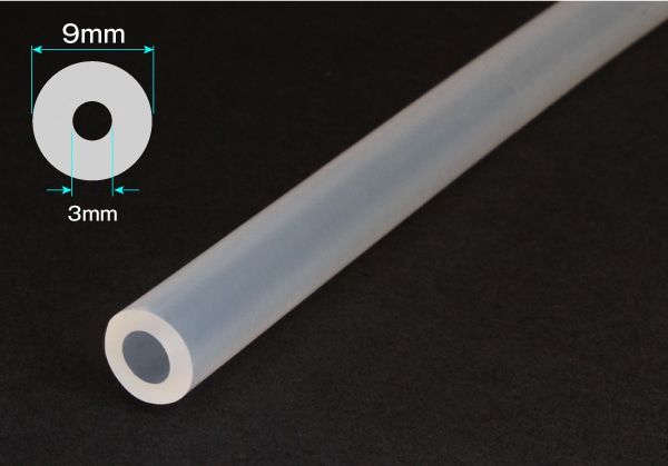 タイガースポリマー シリコンゴムチューブ 3mm×9mm カット品 1個 (ご注文単位1個)【直送品】