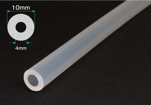 タイガースポリマー シリコンゴムチューブ 4mm×10mm カット品 1個 (ご注文単位1個)【直送品】