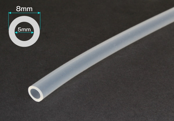 タイガースポリマー シリコンゴムチューブ 5mm×8mm カット品 1個 (ご注文単位1個)【直送品】