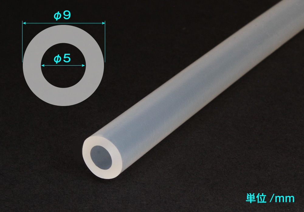 タイガースポリマー シリコンゴムチューブ 5mm×9mm (50m巻) 1箱 (ご注文単位1箱)【直送品】