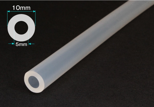 タイガースポリマー シリコンゴムチューブ 5mm×10mm カット品 1個 (ご注文単位1個)【直送品】