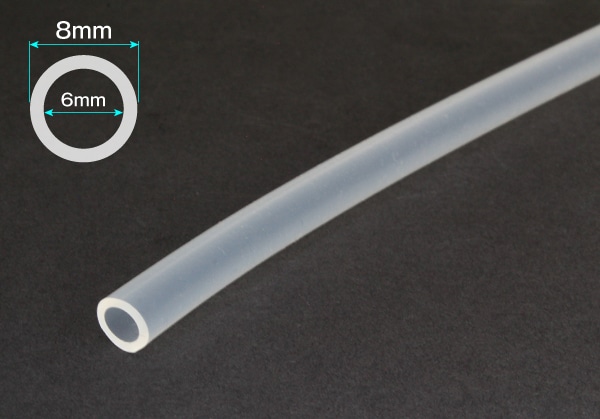 タイガースポリマー シリコンゴムチューブ 6mm×8mm カット品 1個 (ご注文単位1個)【直送品】