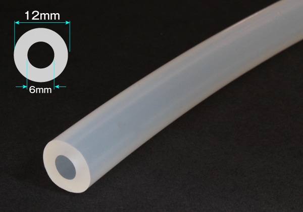 タイガースポリマー シリコンゴムチューブ 6mm×12mm カット品 1個 (ご注文単位1個)【直送品】