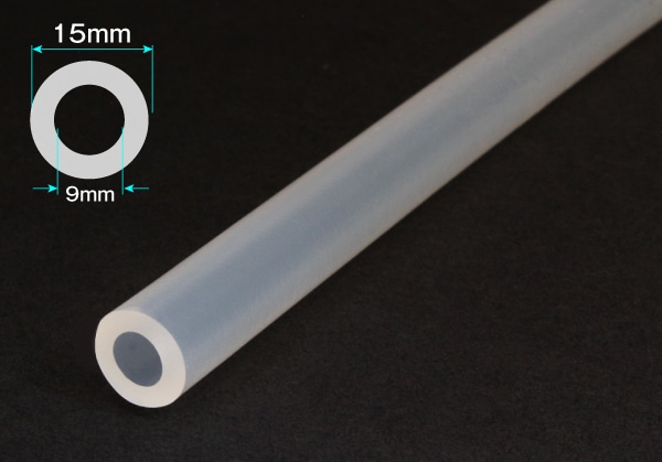 タイガースポリマー シリコンゴムチューブ 9mm×15mm カット品 1個 (ご注文単位1個)【直送品】