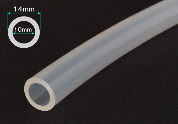 タイガースポリマー シリコンゴムチューブ 10mm×14mm カット品 1個 (ご注文単位1個)【直送品】