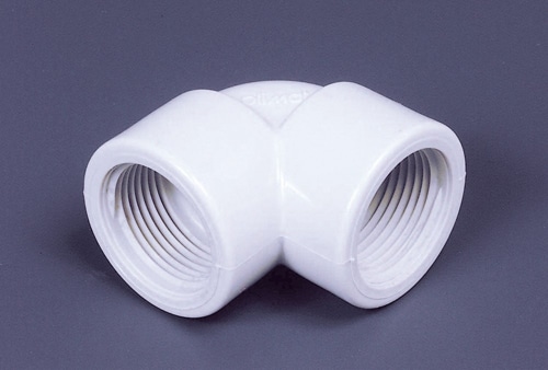 築地製作所 ポリプロピレン継手 PPエルボ 1/2PT 1個 (ご注文単位1個)【直送品】