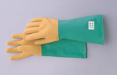 ハナキゴム ハナキ工業ゴム手袋 No.416 曲指 滑り止め付き 【JIS T 8116適合品】 1個 (ご注文単位1個)【直送品】