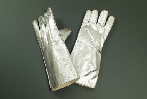 旭産業 アルミ耐熱手袋 5本指 1個 (ご注文単位1個)【直送品】