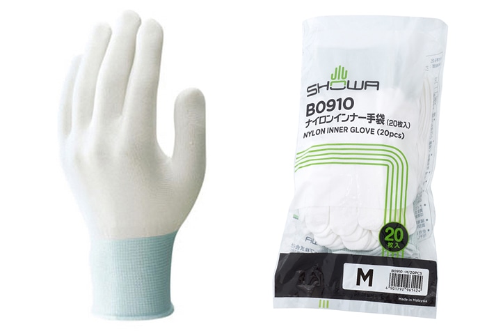 ショーワグローブ ナイロンインナー手袋 B0910 M (20枚入) 1個 (ご注文単位1個)【直送品】