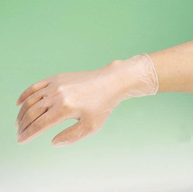 リーブル ビニール手袋 No120 M(100枚入) ノンパウダー 1箱 (ご注文単位1箱)【直送品】