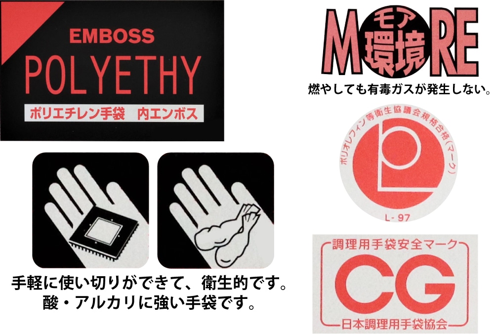 リーブル リーブル ポリエチレン製手袋 No400 L (100枚入) 1箱 (ご注文単位1箱)【直送品】