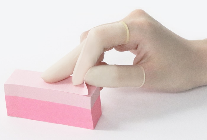 船堀ゴム パール巻指サック 1-A 粉なし 大 (1000本入) 内径18mm巻上 1個 (ご注文単位1個)【直送品】