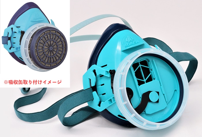 防毒マスク 直結式小型防毒マスク サカヰ式 R-5-08型 1個 (ご注文単位1個)【直送品】