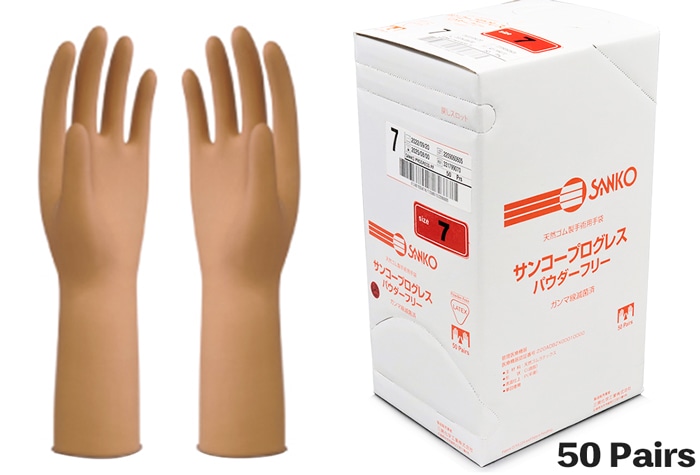 医療用手袋 サンコープログレスPF サイズ7.0 (50双入) 1箱 (ご注文単位1箱)【直送品】