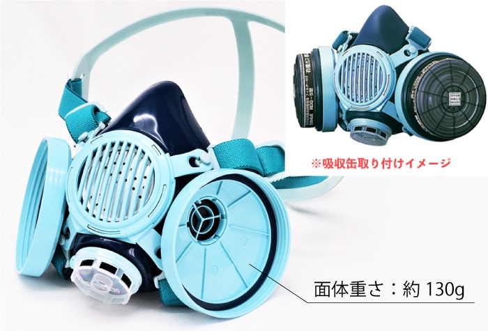 防じん・防毒マスク 直結式小型防毒マスク サカイ式 7191DKG-02型 1個 (ご注文単位1個)【直送品】