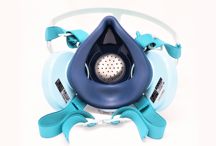 防じん・防毒マスク 直結式小型防毒マスク サカイ式 7191DKG-02型 1個 (ご注文単位1個)【直送品】