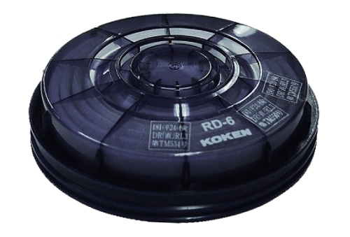 興研 サカヰ式防じんマスク アルファリングフィルタ RD-6型（2個入） 1組 (ご注文単位1組)【直送品】