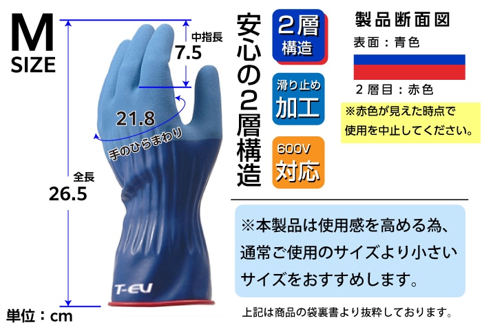 スナップオンツールズ 絶縁グローブ T-EV Mサイズ 1個 (ご注文単位1個)【直送品】