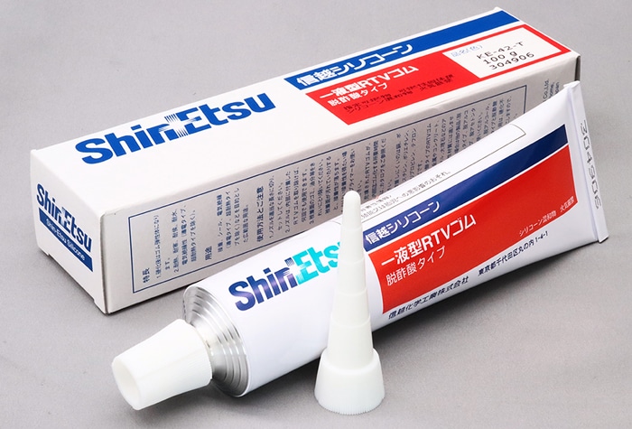 信越化学 シリコーン1液型RTVゴム KE-42-T 透明  100g 1本 (ご注文単位1本)【直送品】