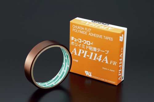 中興化成工業 チューコーフローTM ポリイミド粘着テープ API-114A FR 0.06mm×19mm×10m 1個 (ご注文単位1個)【直送品】