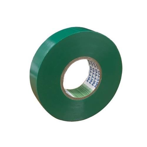 日東電工 ビニールテープ 0.2mm×19mm×20m 緑 1巻 (ご注文単位1巻)【直送品】