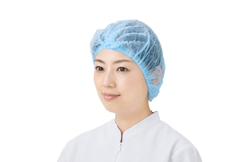 リーブル No.2802 モブキャップ2 ブルー 100枚入 1箱 (ご注文単位1箱)【直送品】