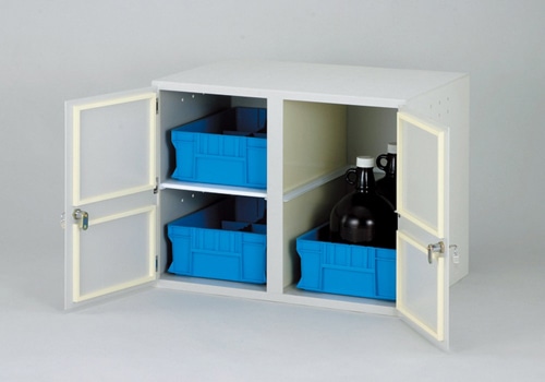 新光化成 試薬瓶収納庫 401 660×450×500Hmm 1台 (ご注文単位1台)【直送品】