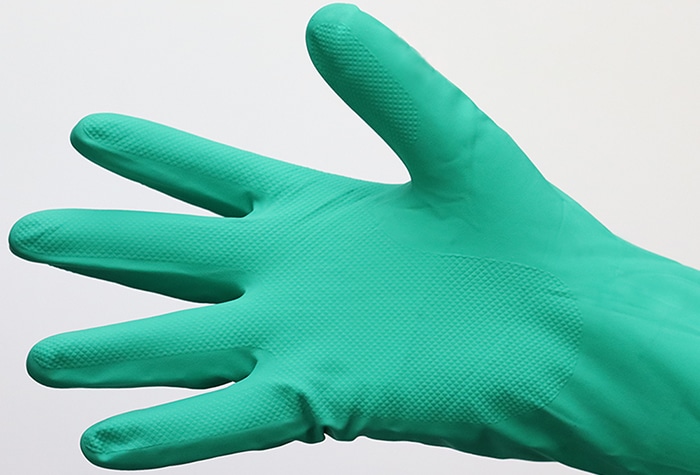 川西工業 ケミシールド(ニトリルゴム製手袋)#2451 M 中厚手 1個 (ご注文単位1個)【直送品】