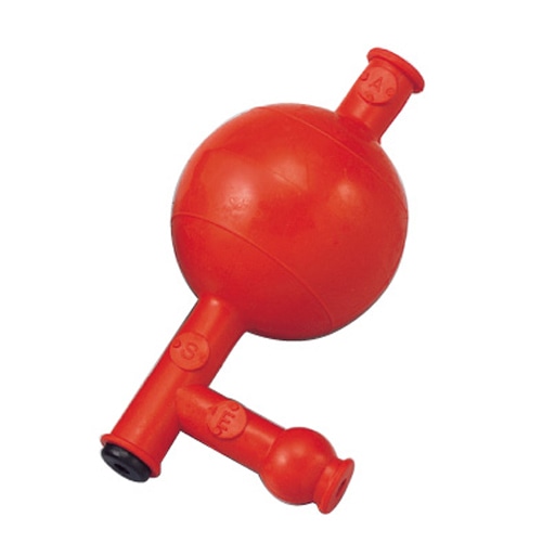 安全ピペッター 赤 50mL 1個 (ご注文単位1個)【直送品】